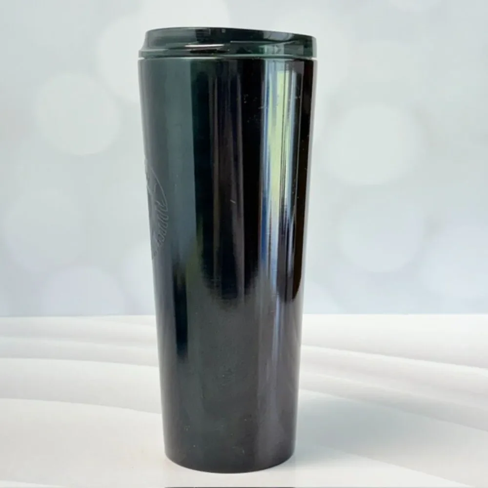 Starbucks 2024 Dark Green Tumbler 16 oz Siren Logo Travel Cup With Lid